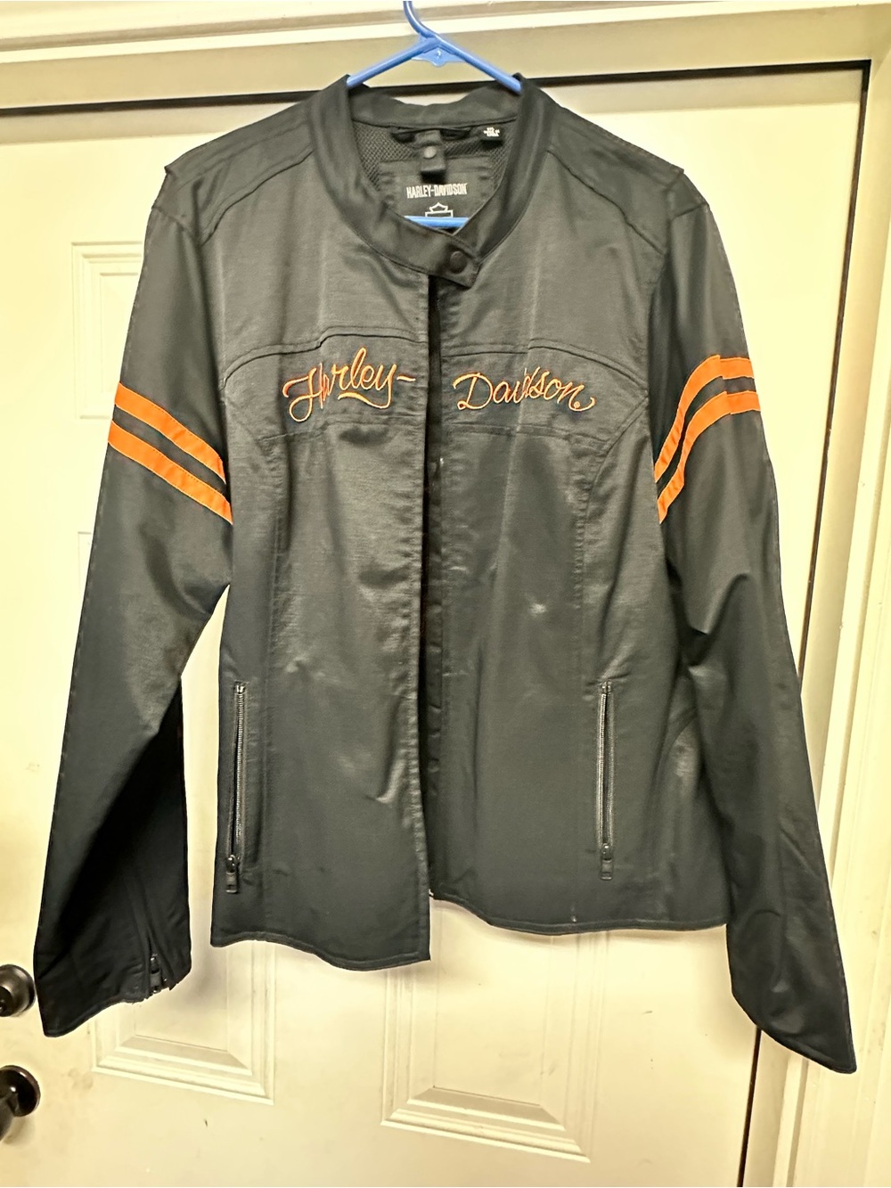 Harley-Davidson Unisex Embroidered Flame Logo Riding Jacket - Picture 2 of 11